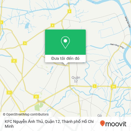 Bản đồ KFC Nguyễn Ảnh Thủ, Quận 12, ĐƯỜNG Nguyễn Ảnh Thủ Quận 12, Thành Phố Hồ Chí Minh