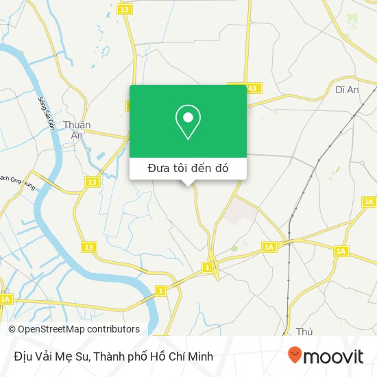 Bản đồ Địu Vải Mẹ Su, Quận Thủ Đức, Thành Phố Hồ Chí Minh