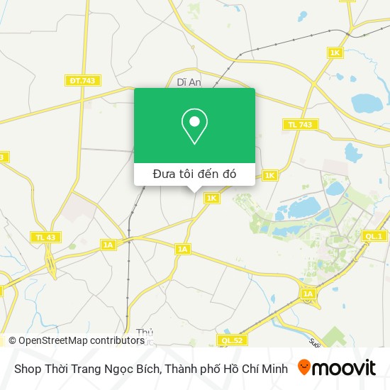 Bản đồ Shop Thời Trang Ngọc Bích