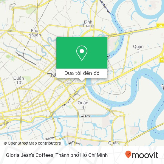 Bản đồ Gloria Jean's Coffees