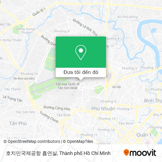 Bản đồ 호치민국제공항 흡연실