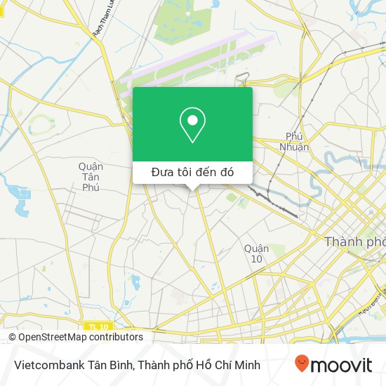 Bản đồ Vietcombank Tân Bình