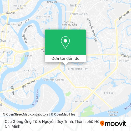 Bản đồ Cầu Giồng Ông Tố & Nguyễn Duy Trinh