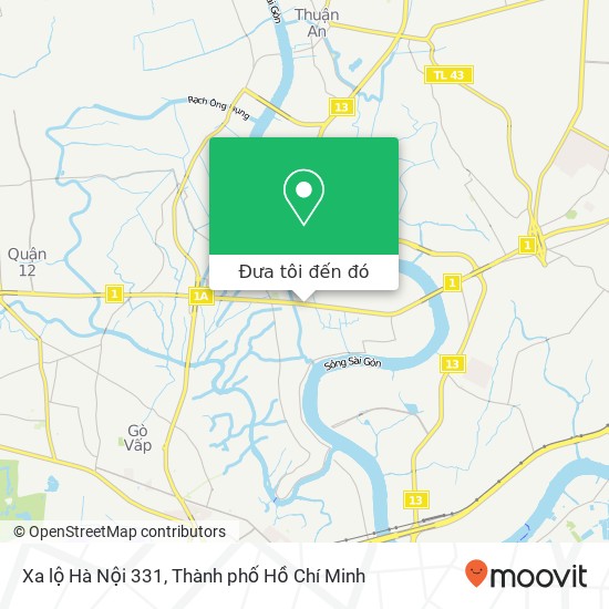 Bản đồ Xa lộ Hà Nội 331