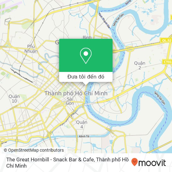 Bản đồ The Great Hornbill - Snack Bar & Cafe