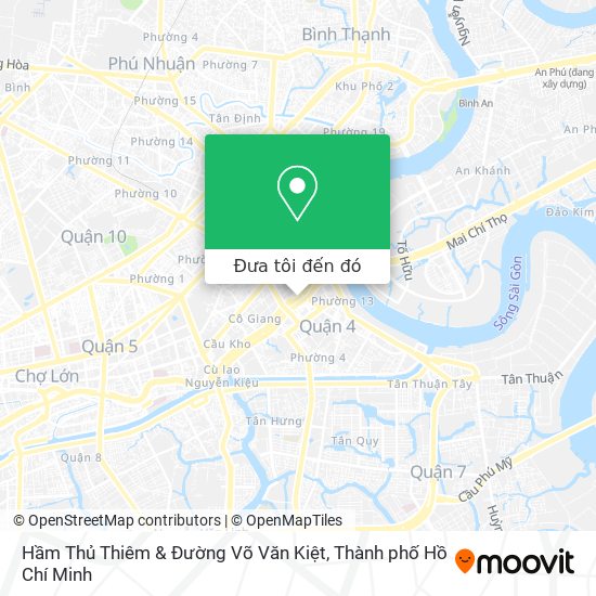 Bản đồ Hầm Thủ Thiêm & Đường Võ Văn Kiệt