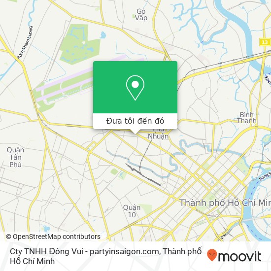 Bản đồ Cty TNHH Đông Vui - partyinsaigon.com