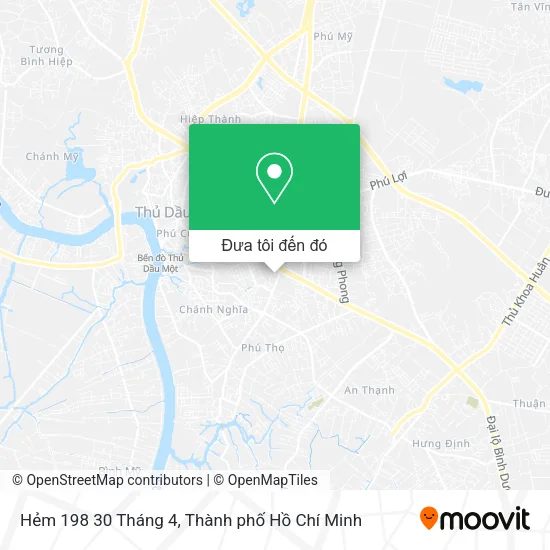 Bản đồ Hẻm 198 30 Tháng 4