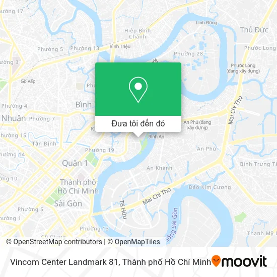 Bản đồ Vincom Center Landmark 81