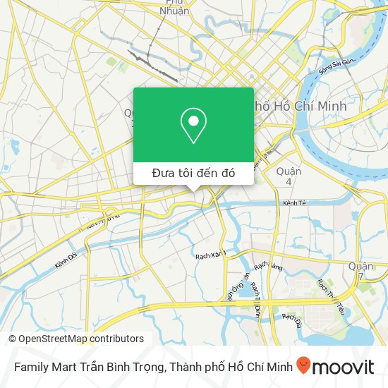 Bản đồ Family Mart Trần Bình Trọng