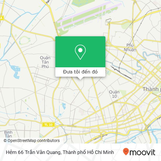 Bản đồ Hẻm 66 Trần Văn Quang