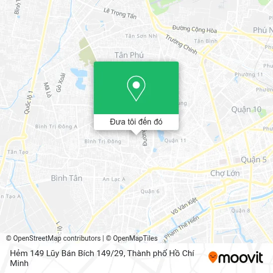 Bản đồ Hẻm 149 Lũy Bán Bích 149/29