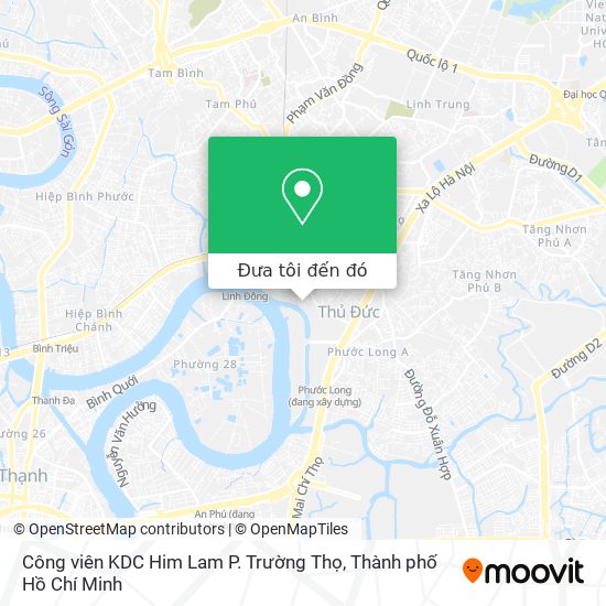 Bản đồ Công viên KDC Him Lam P. Trường Thọ