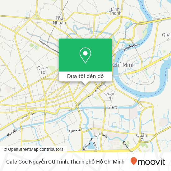 Bản đồ Cafe Cóc Nguyễn Cư Trinh