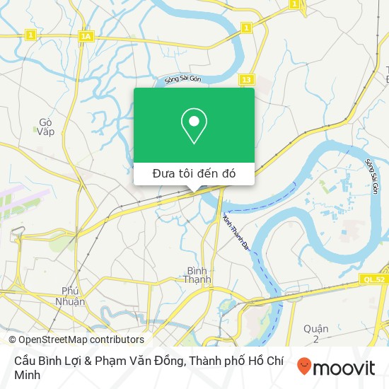 Bản đồ Cầu Bình Lợi & Phạm Văn Đồng