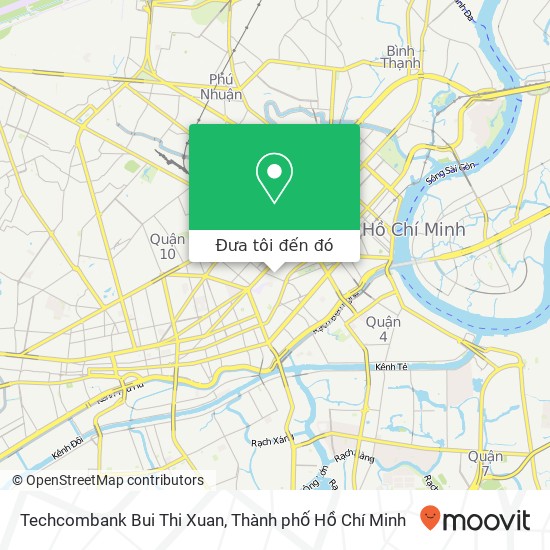 Bản đồ Techcombank Bui Thi Xuan
