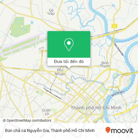 Bản đồ Bún chả cá Nguyễn Gia