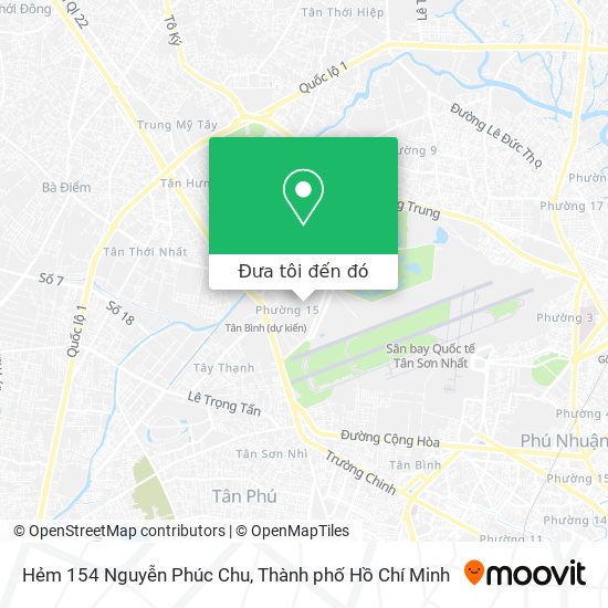 Bản đồ Hẻm 154 Nguyễn Phúc Chu