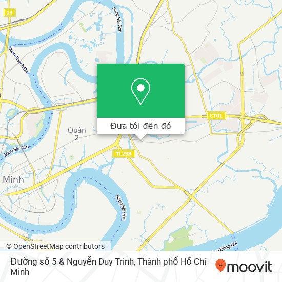 Bản đồ Đường số 5 & Nguyễn Duy Trinh