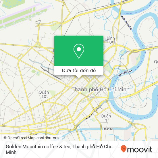 Bản đồ Golden Mountain coffee & tea