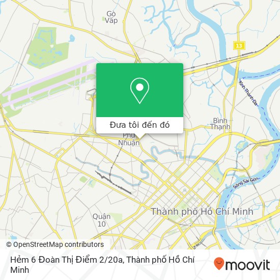Bản đồ Hẻm 6 Đoàn Thị Điểm 2/20a