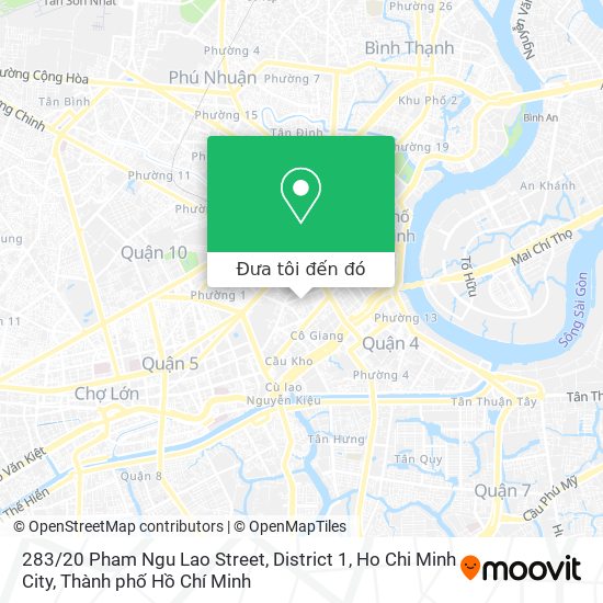 Bản đồ 283 / 20 Pham Ngu Lao Street, District 1, Ho Chi Minh City