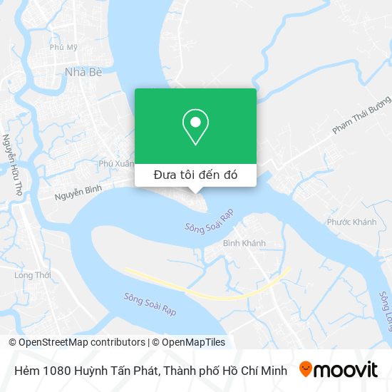Bản đồ Hẻm 1080 Huỳnh Tấn Phát