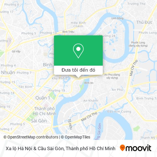 Bản đồ Xa lộ Hà Nội & Cầu Sài Gòn