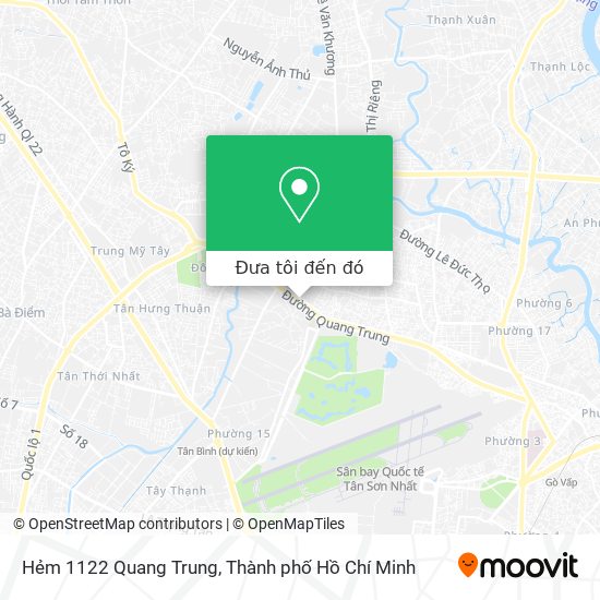 Bản đồ Hẻm 1122 Quang Trung