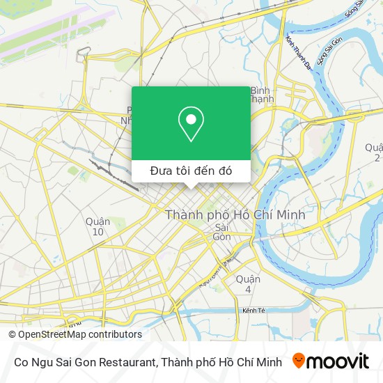 Bản đồ Co Ngu Sai Gon Restaurant