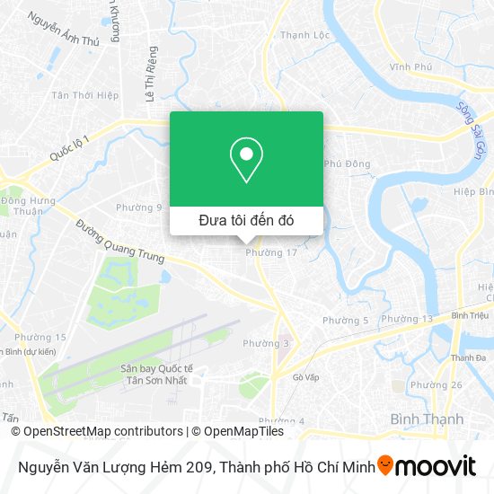 Bản đồ Nguyễn Văn Lượng Hẻm 209