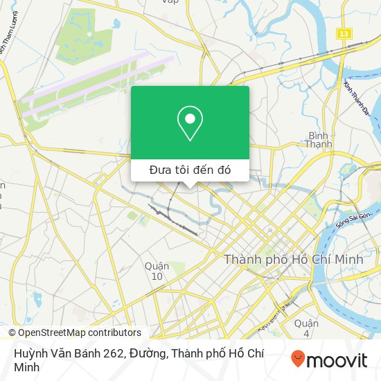 Bản đồ Huỳnh Văn Bánh 262, Đường