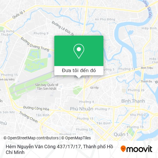 Bản đồ Hẻm Nguyễn Văn Công 437/17/17