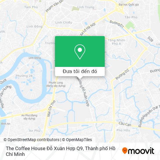 Bản đồ The Coffee House Đỗ Xuân Hợp Q9