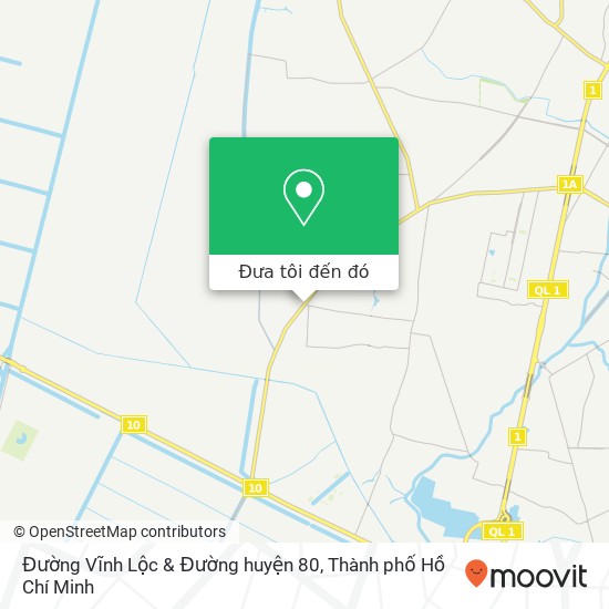 Bản đồ Đường Vĩnh Lộc & Đường huyện 80