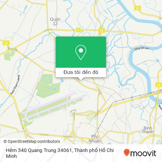 Bản đồ Hẻm 340 Quang Trung 34061