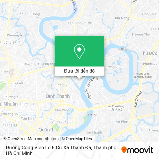 Bản đồ Đường Công Viên Lô E Cư Xá Thanh Đa