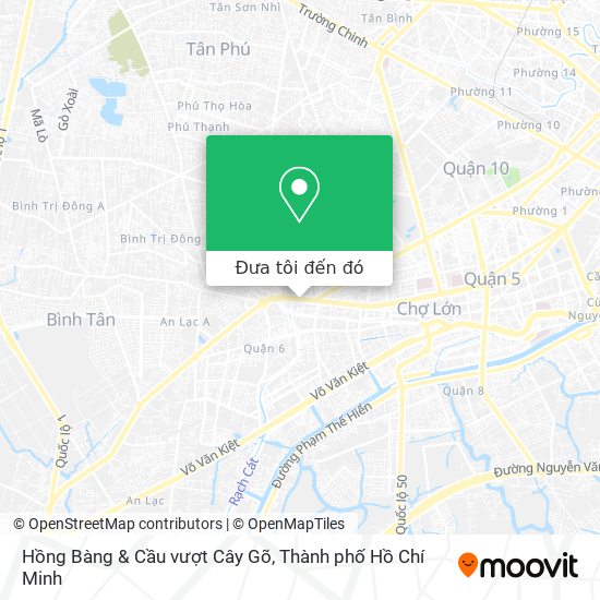 Bản đồ Hồng Bàng & Cầu vượt Cây Gõ