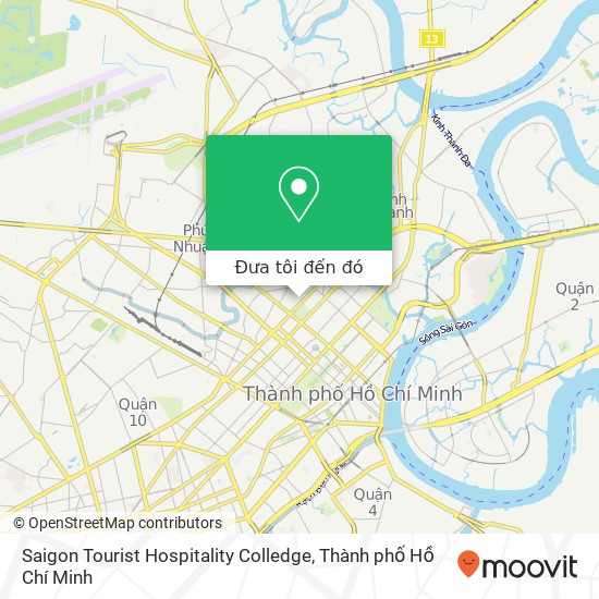 Bản đồ Saigon Tourist Hospitality Colledge