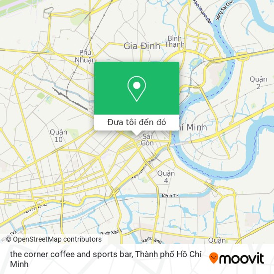 Bản đồ the corner coffee and sports bar