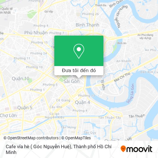 Bản đồ Cafe vỉa hè ( Góc Nguyễn Huệ)