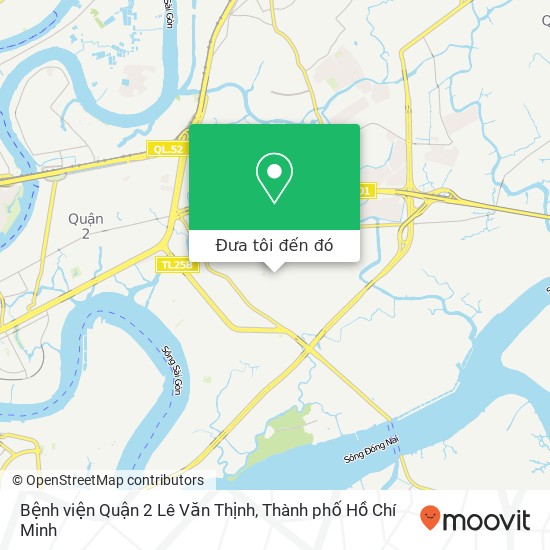 Bản đồ Bệnh viện Quận 2 Lê Văn Thịnh