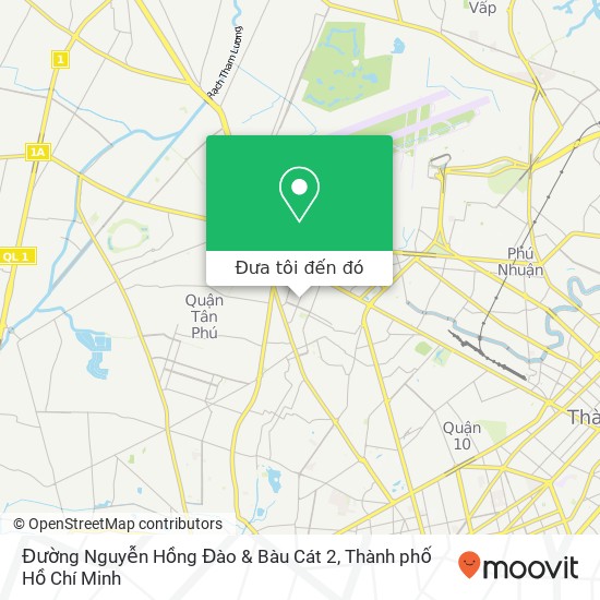 Bản đồ Đường Nguyễn Hồng Đào & Bàu Cát 2