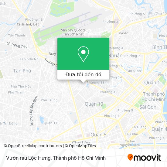 Bản đồ Vườn rau Lộc Hưng