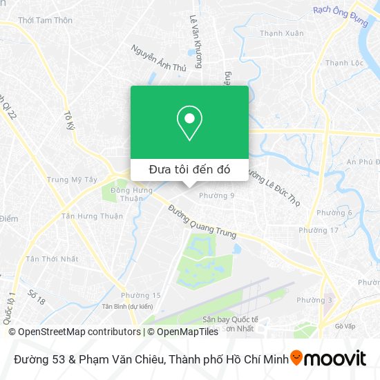 Bản đồ Đường 53 & Phạm Văn Chiêu