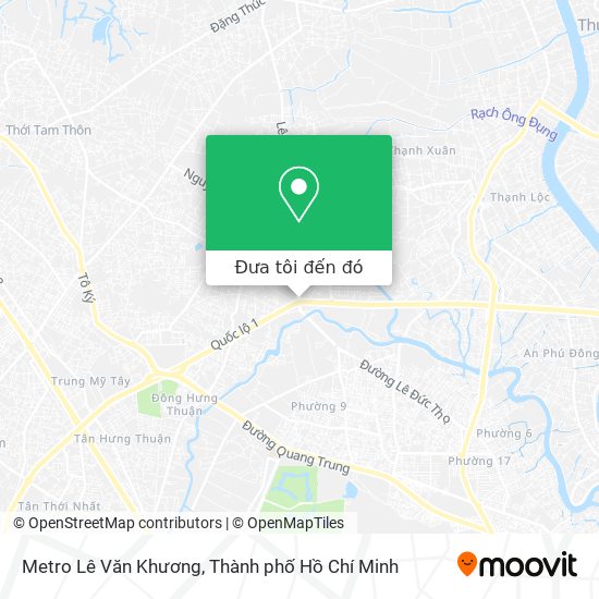 Bản đồ Metro Lê Văn Khương