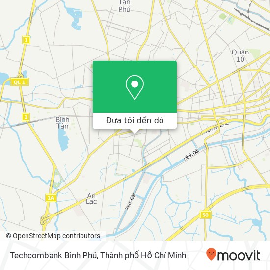 Bản đồ Techcombank Bình Phú