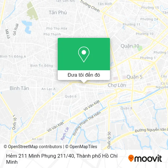 Bản đồ Hẻm 211 Minh Phụng 211/40