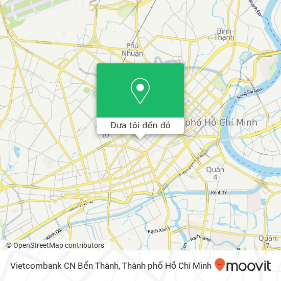 Bản đồ Vietcombank CN Bến Thành