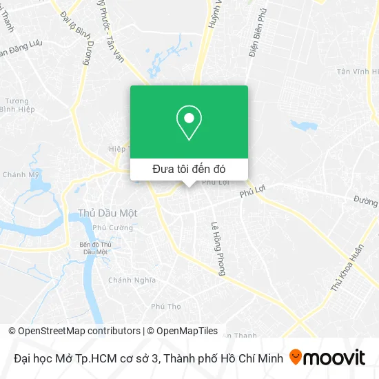 Bản đồ Đại học Mở Tp.HCM cơ sở 3